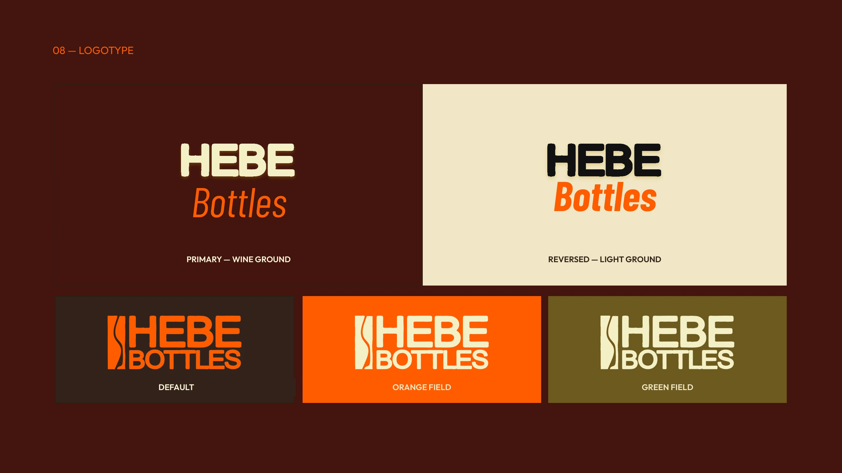 Hebe Bottles brand guide, page 11