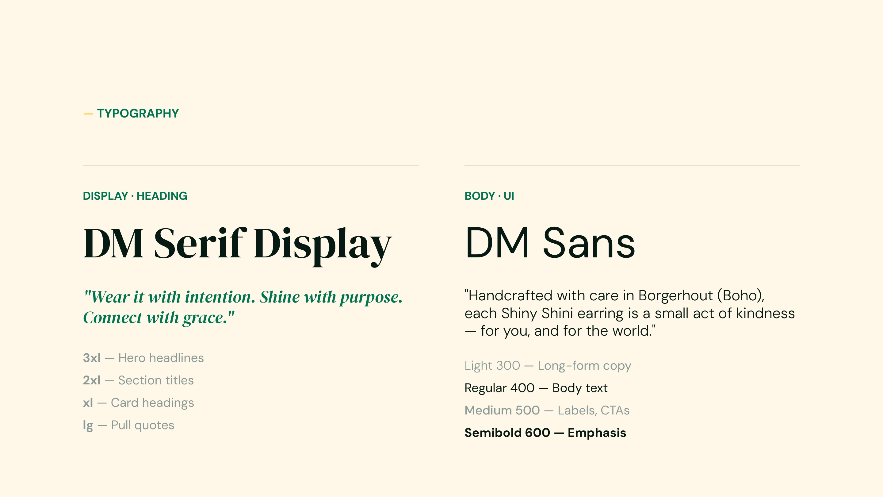 Shiny Shini brand guide, page 4